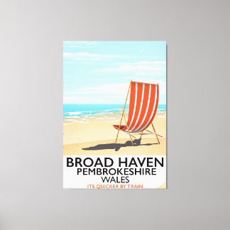 Broad Haven, Pembrokeshire,Wales seaside Canvas Print