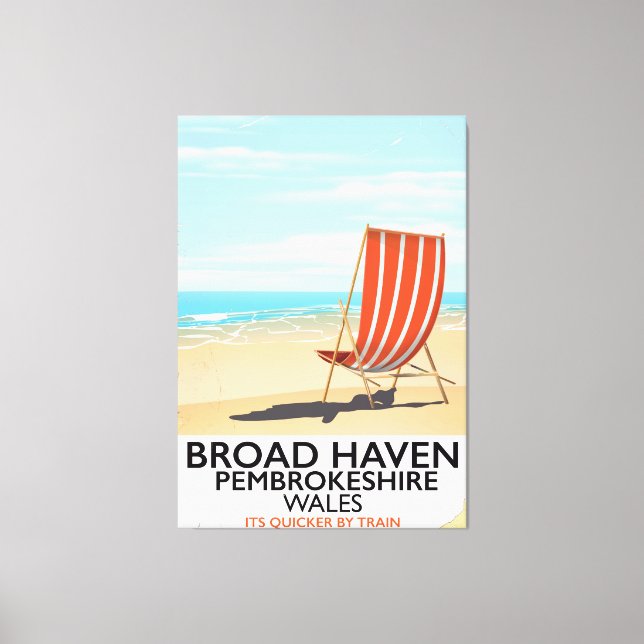 Broad Haven, Pembrokeshire,Wales seaside Canvas Print (Front)