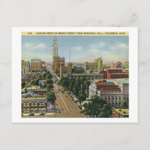 Broad St., Columbus, Ohio Postcard