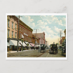 Broad St., Red Bank, NJ Vintage Postcard