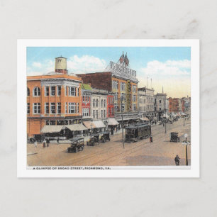 Broad St, Richmond, Virginia, Vintage Postcard