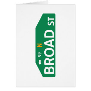 Broad Street, Philadelphia, PA Street Sign