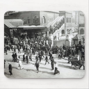 Broad Street Railway Station, London, c.1890 Mouse Mat
