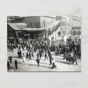 Broad Street Railway Station, London, c.1890 Postcard