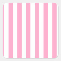 Broad Stripes - White and Carnation Pink
