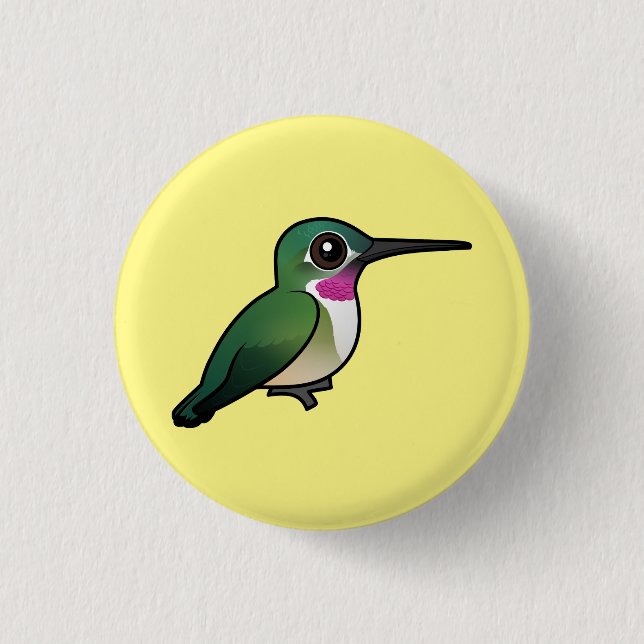 Broad-tailed Hummingbird 3 Cm Round Badge (Front)
