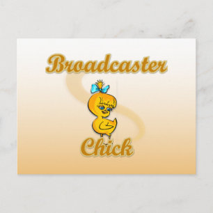 Broadcaster Chick Postcard