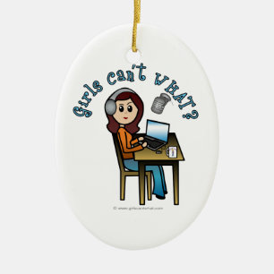 Broadcaster (Light) Ceramic Tree Decoration