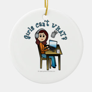 Broadcaster (Light) Ceramic Tree Decoration