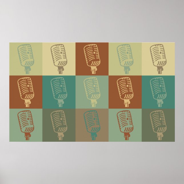 Broadcasting Pop Art Poster (Front)