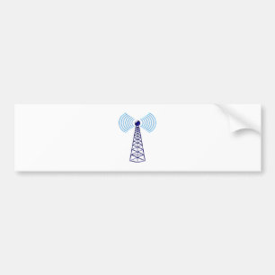 broadcasting tower radio tower bumper sticker