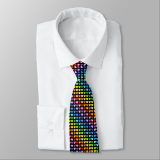 Broader Spectrum Rainbow Hearts Black Tie