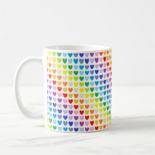 Broader Spectrum Rainbow Hearts Coffee Mug