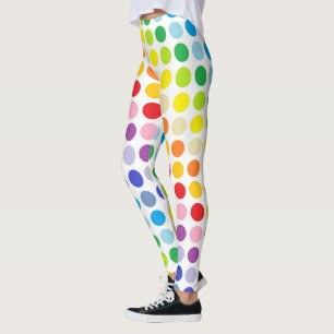 Broader Spectrum Rainbow Polka Dots Leggings