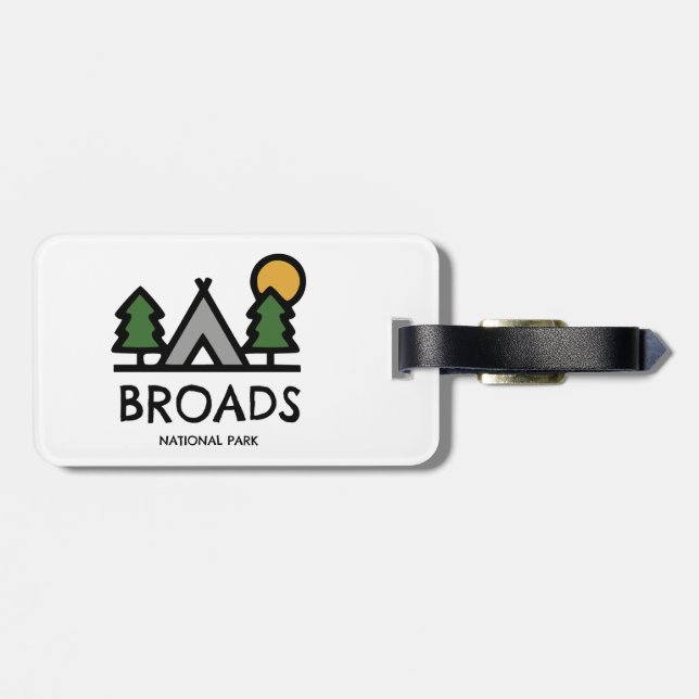 Broads National Park Luggage Tag (Back Horizontal)