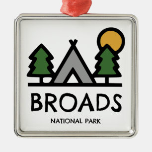 Broads National Park Metal Tree Decoration