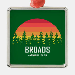 Broads National Park Rainbow Trees Metal Tree Decoration