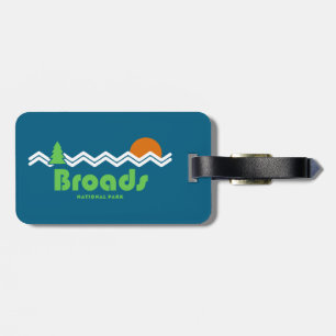 Broads National Park Retro Luggage Tag
