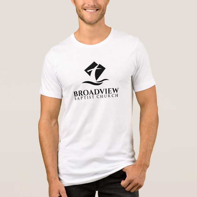 Broadview men's tri-blend t-shirt - tall logo Tri-Blend shirt (Front)