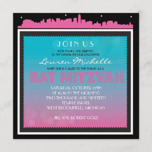BROADWAY Bat Mitzvah Invitation