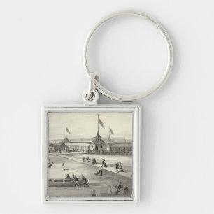 Broadway Bathing Ground, Ocean Grove, NJ Key Ring