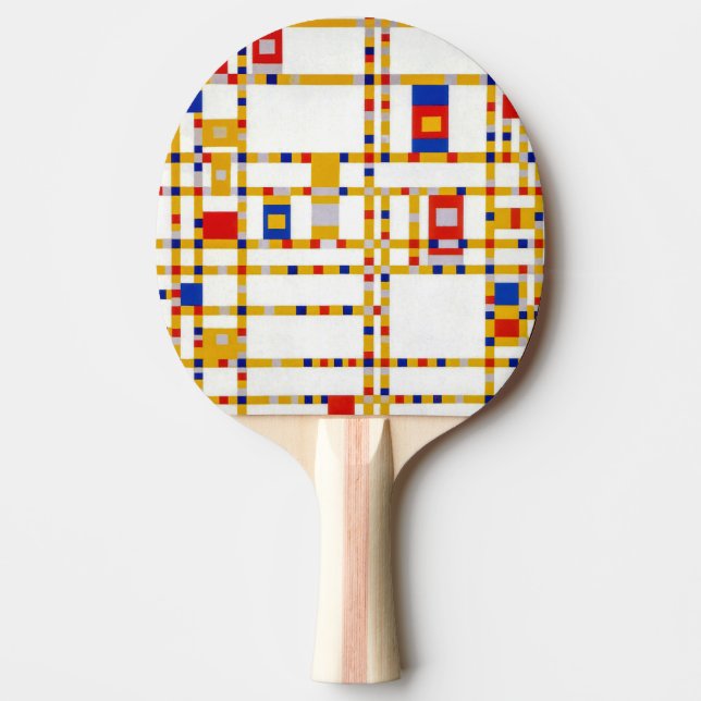 Broadway Boogie Woogie | Piet Mondrian | Ping Pong Paddle (Front)