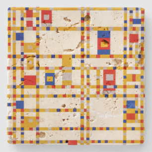 Broadway Boogie Woogie   Piet Mondrian   Stone Coaster
