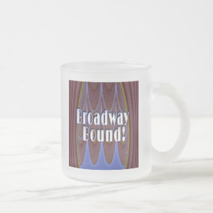 Broadway Bound! Frosted Glass Coffee Mug