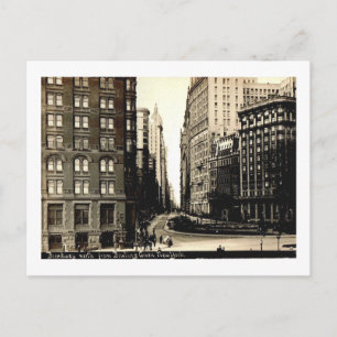 Broadway, Bowling Green, New York City Vintage Postcard