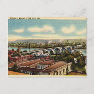 Broadway Bridge, Little Rock, Arkansas Postcard
