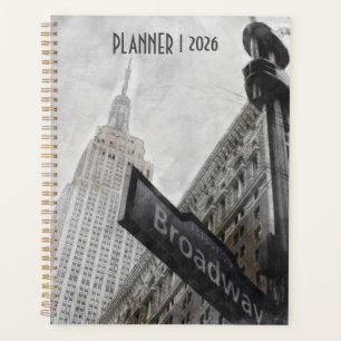 Broadway Corner Sign New York City 2026 Planner