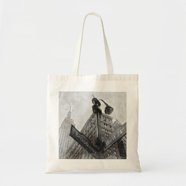 Broadway corner sign, NYC, USA Tote Bag (Front)