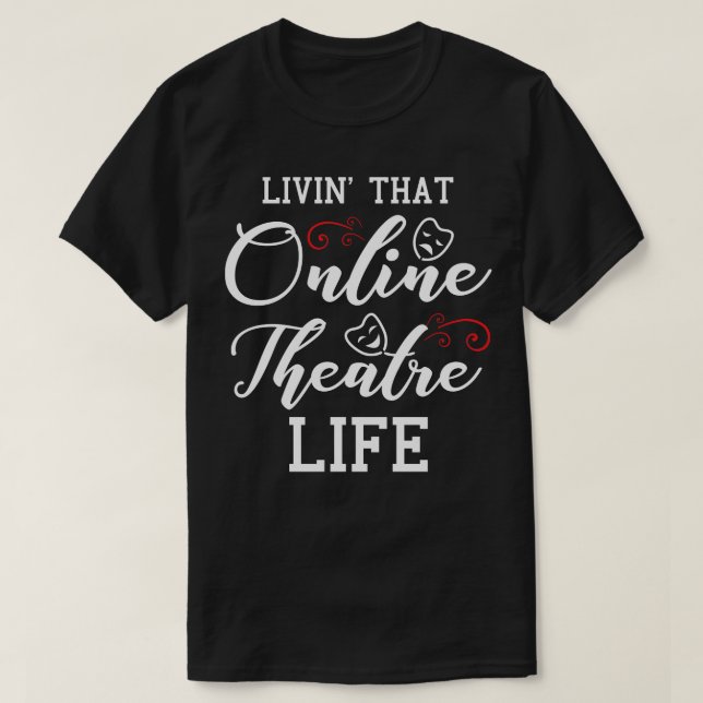 Broadway Face Mask for Theatre Lovers 3 T-Shirt (Design Front)