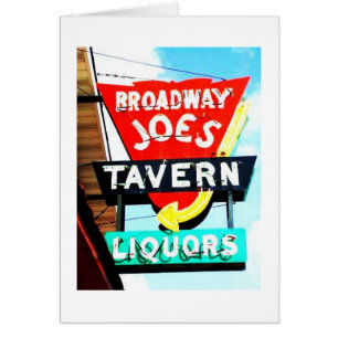 Broadway Joe's Tavern neon sign, Fort Wayne, IN