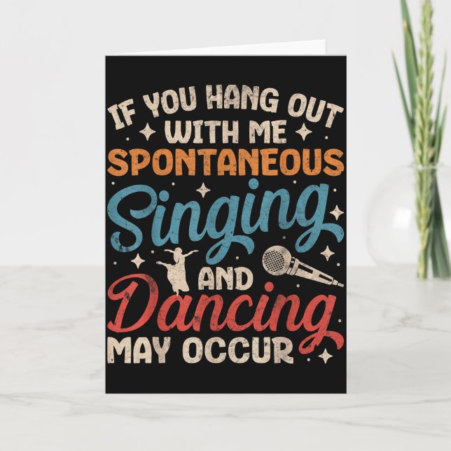 Broadway Musical Theater Nerd Theatre Geek Drama L Card (Front)