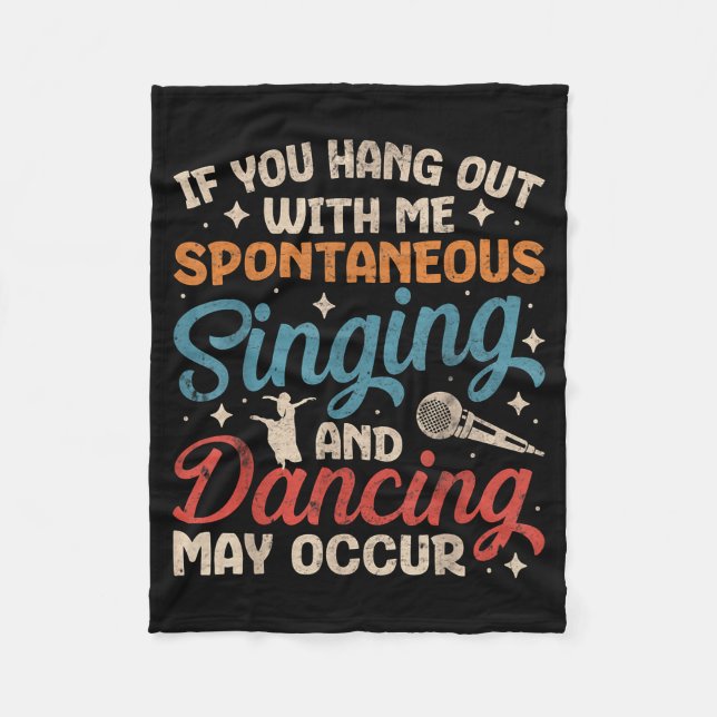 Broadway Musical Theater Nerd Theatre Geek Drama L Fleece Blanket (Front)