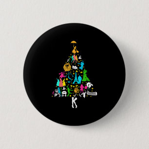 Broadway Musical Theatre Christmas Tree Funny Xmas 6 Cm Round Badge