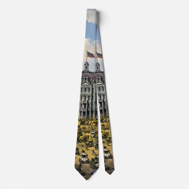 Broadway New York City 1875 Tie (Front)