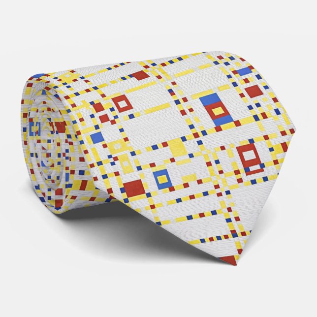 Broadway Rhythm – Structured Grid Tie (Rolled)