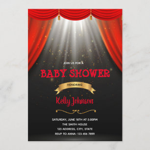 Broadway shower party invitation
