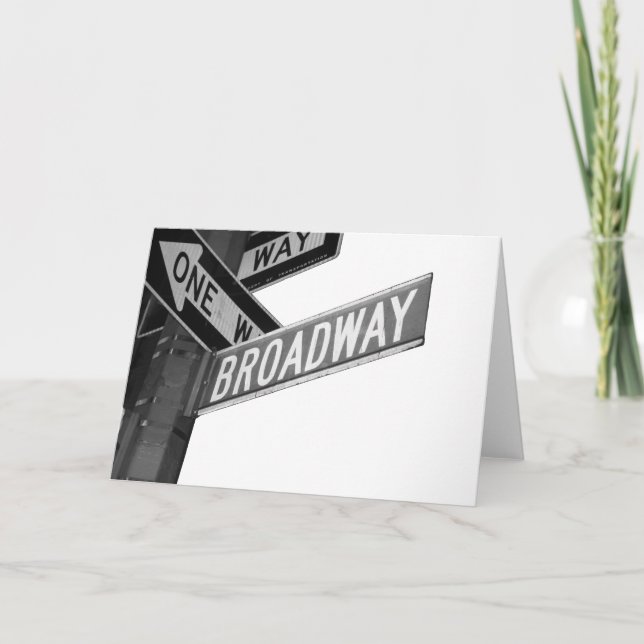Broadway Sign Card (Front)
