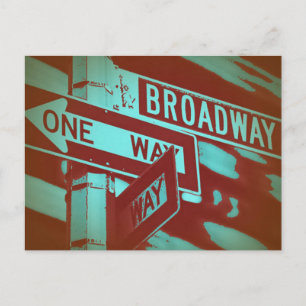 Broadway Sign Postcard