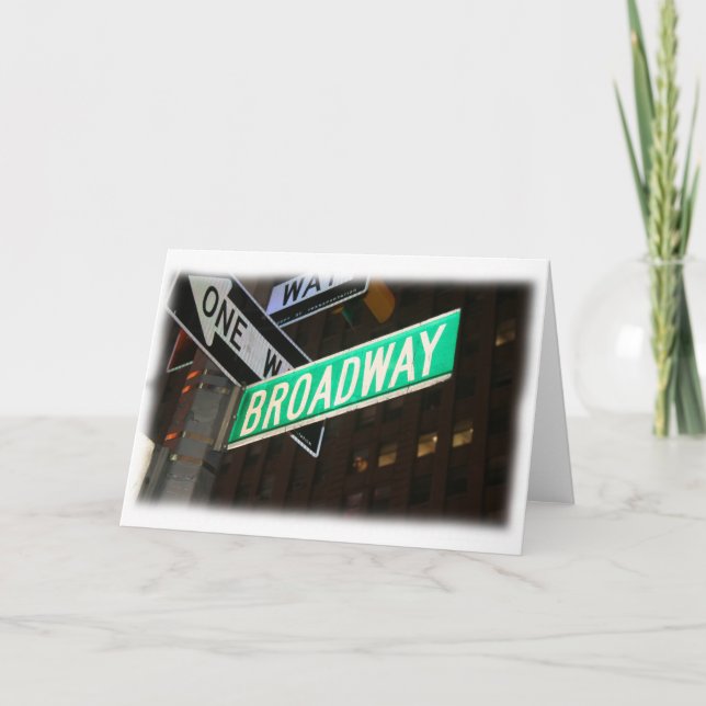 Broadway Street Sign Card (Front)