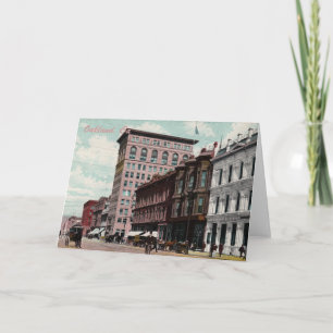 Broadway Street Vintage Greeting Card