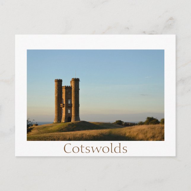 Broadway tower in the Cotswolds text postcard (Front)