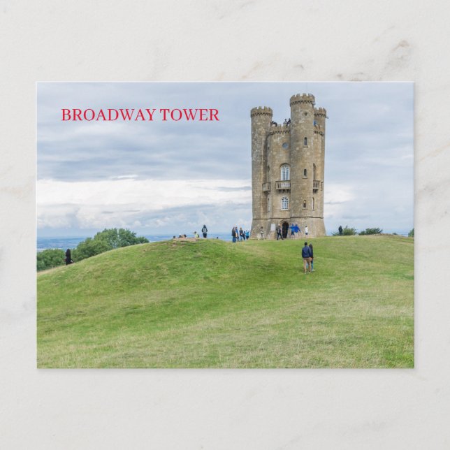Broadway Tower view postcard (Front)