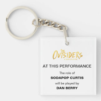 Broadway Understudy Announcement Key Ring