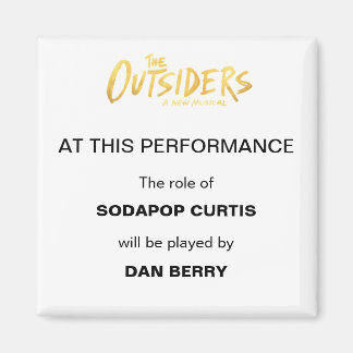 Broadway Understudy Announcement Magnet
