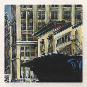 Broadway's Best, New York City Glass Coaster