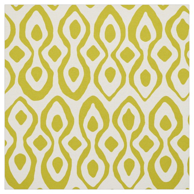 brocade chartreuse ivory fabric (Swatch)